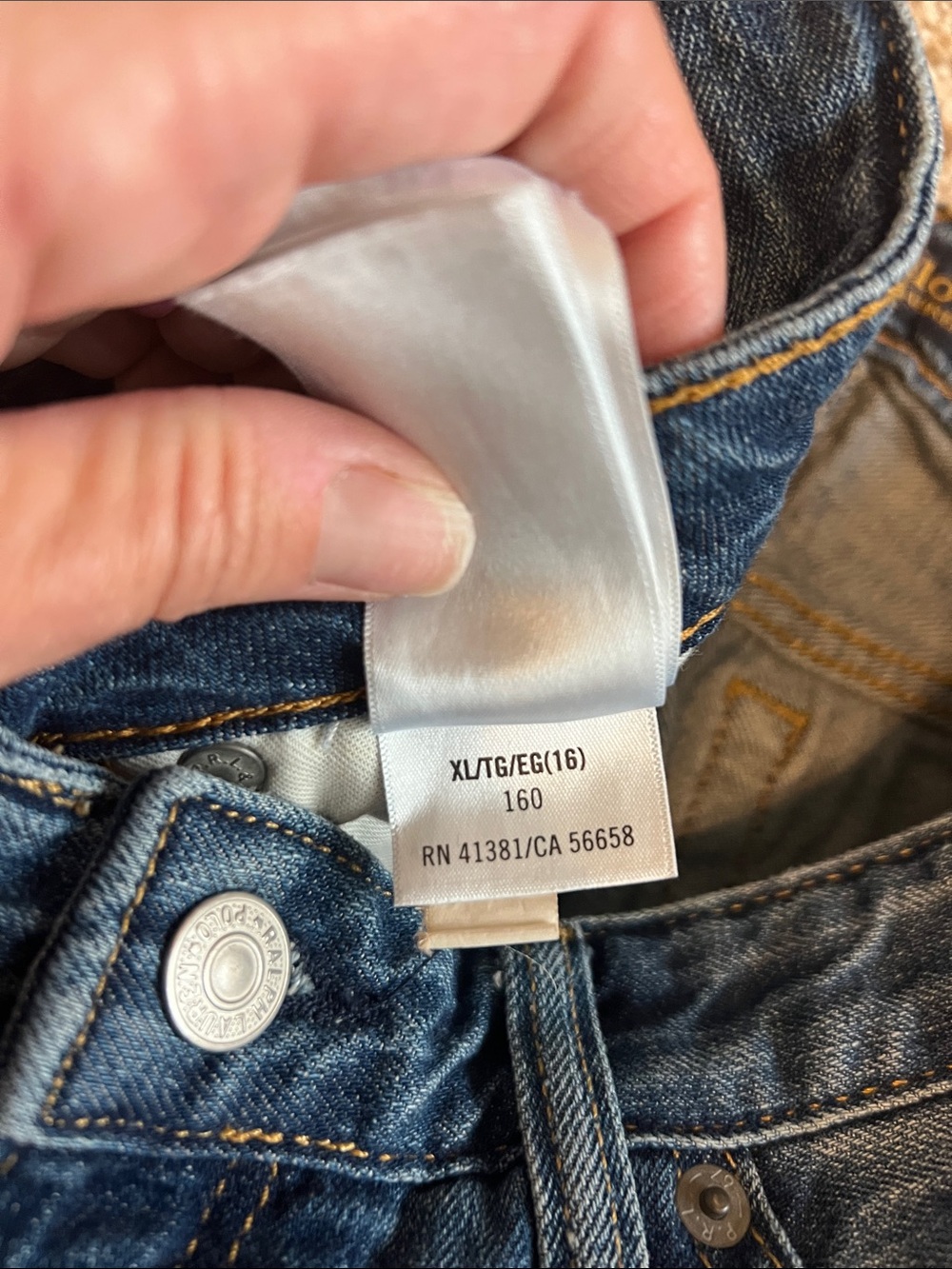 Polo by Ralph Lauren Girl's Astro Slim Fit Boyfriend Skinny Jeans - Size 16 - Picture 7 of 10
